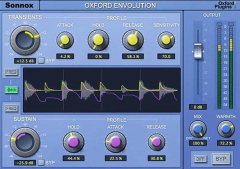 Oxford Envolution – A Frequency-dependent Envelope Shaping Plug-in